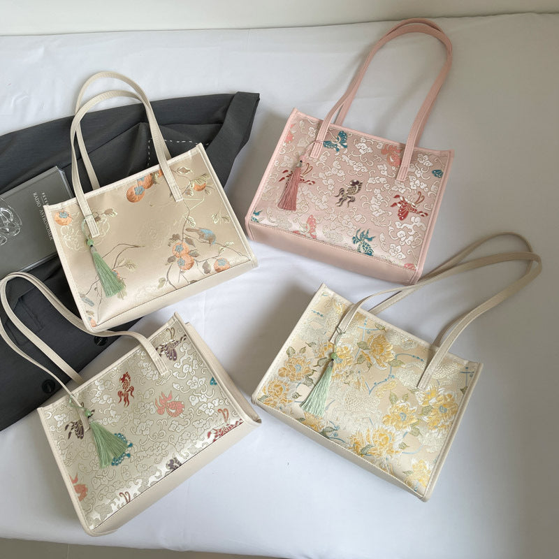 Bestickte Schmetterlingsmuster-Handtasche Karnz