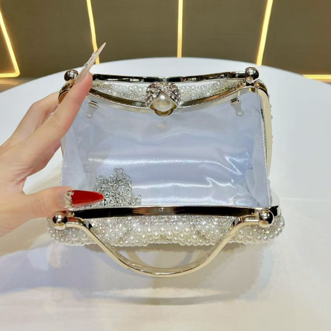 Elegante Perlenhandtasche