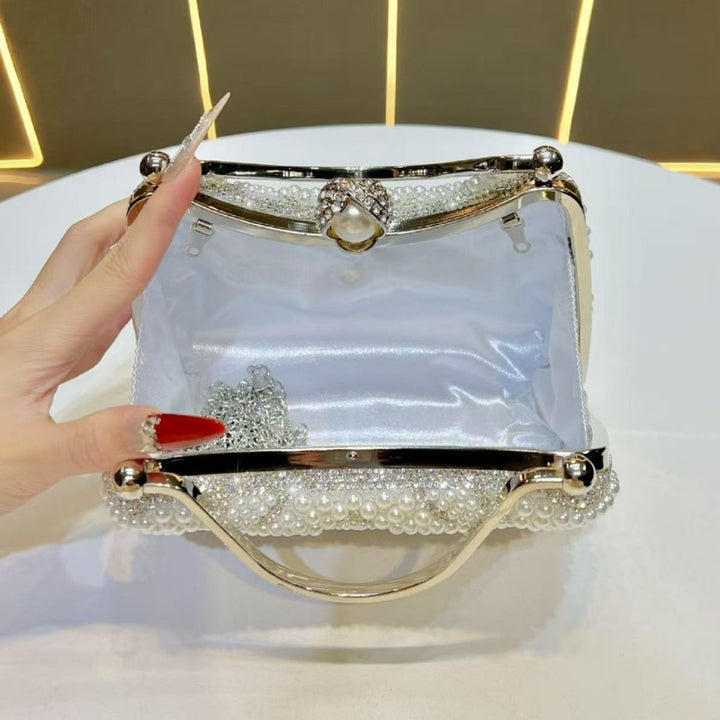 Elegante Perlenhandtasche