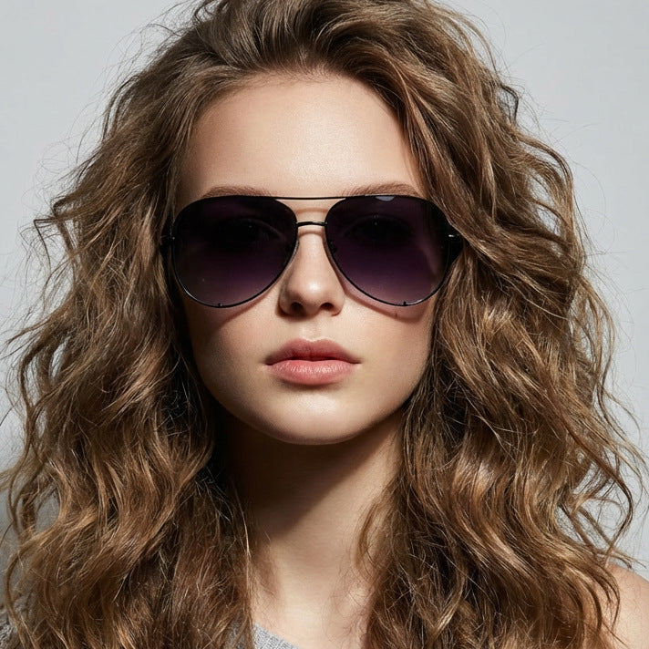 Damen Vintage Pilotensonnenbrille Karnz