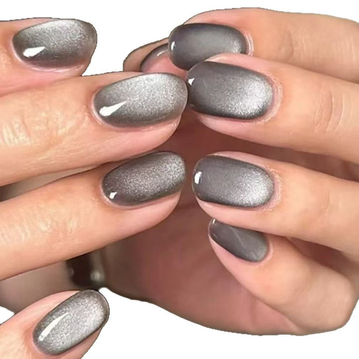 Metallic Ombre Nagelkunst Verlängerungen Karnz