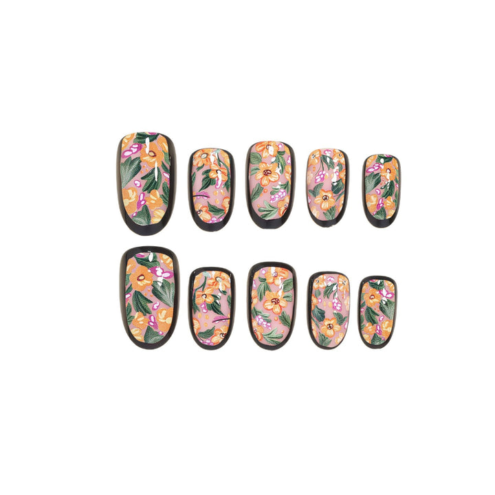 Saisonales thematisiertes Press-On-Nagelkunst-Set Karnz