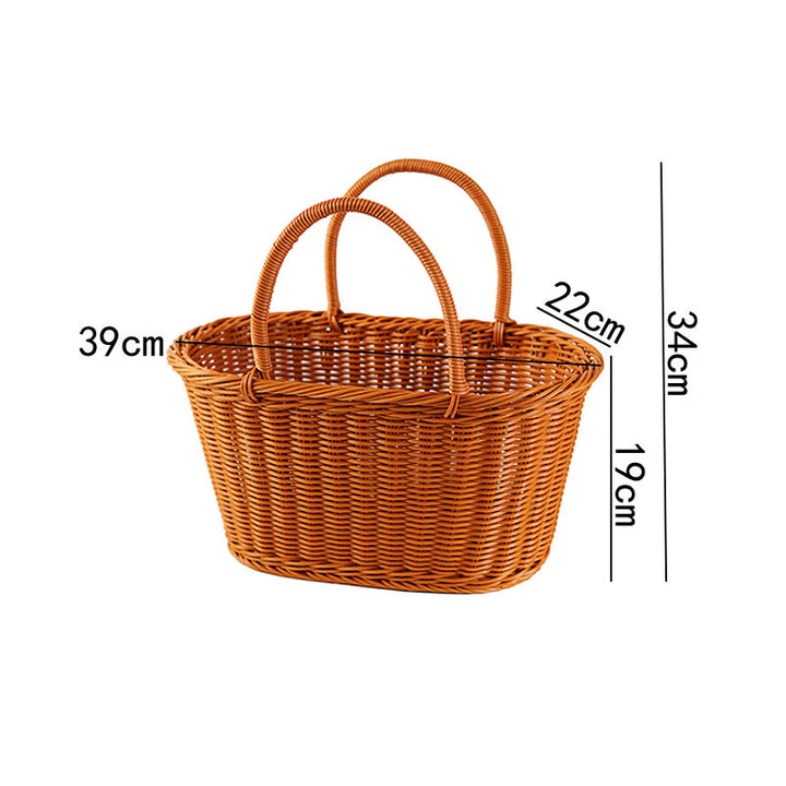 Woven Market Tote Basket Karnz