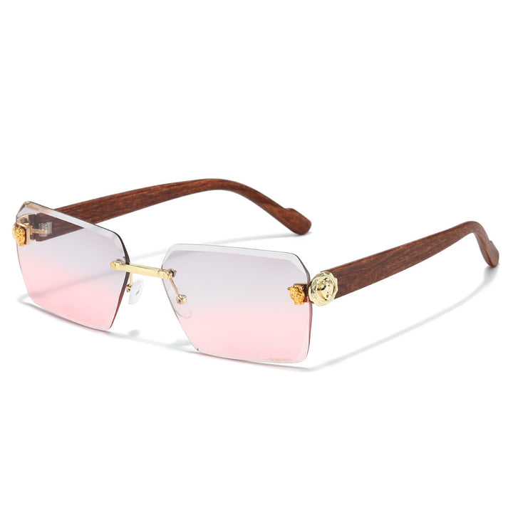 Stylische moderne rechteckige Sonnenbrille Karnz