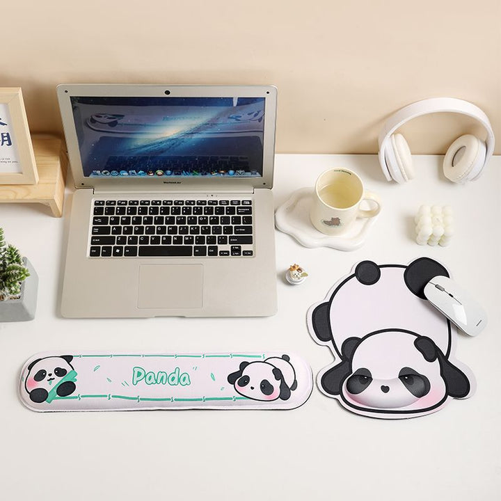Süßes Panda-Themen Ergonomische Handgelenkstütze Mauspad