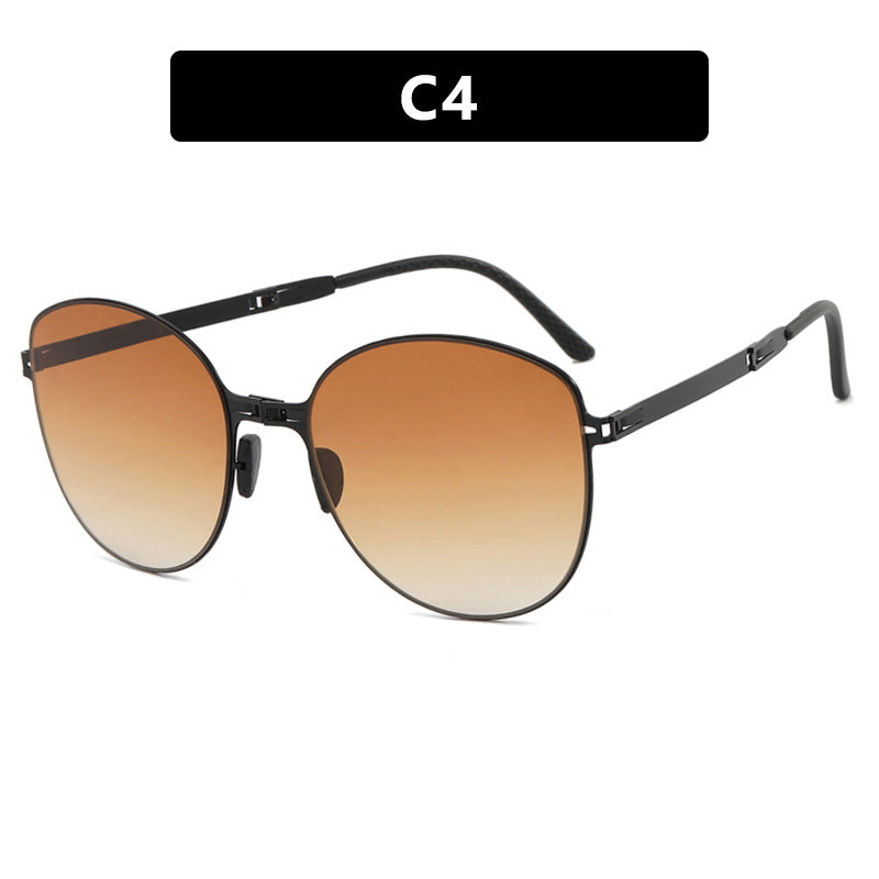 Damen trendige Oversized Sonnenbrille im futuristischen Design Karnz