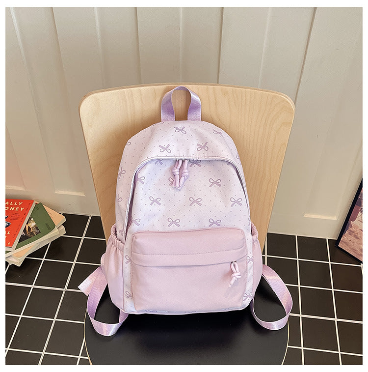 Niedlicher Alltagsrucksack mit Aufgestickten Schleifen Karnz