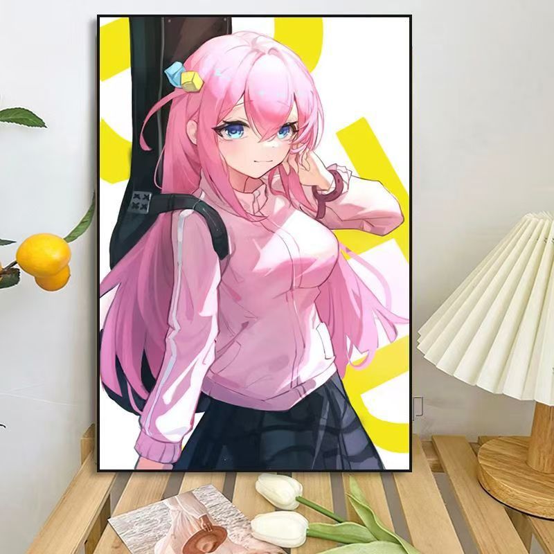 Anime-inspirierte Charakter-Wandkunst Druck Karnz
