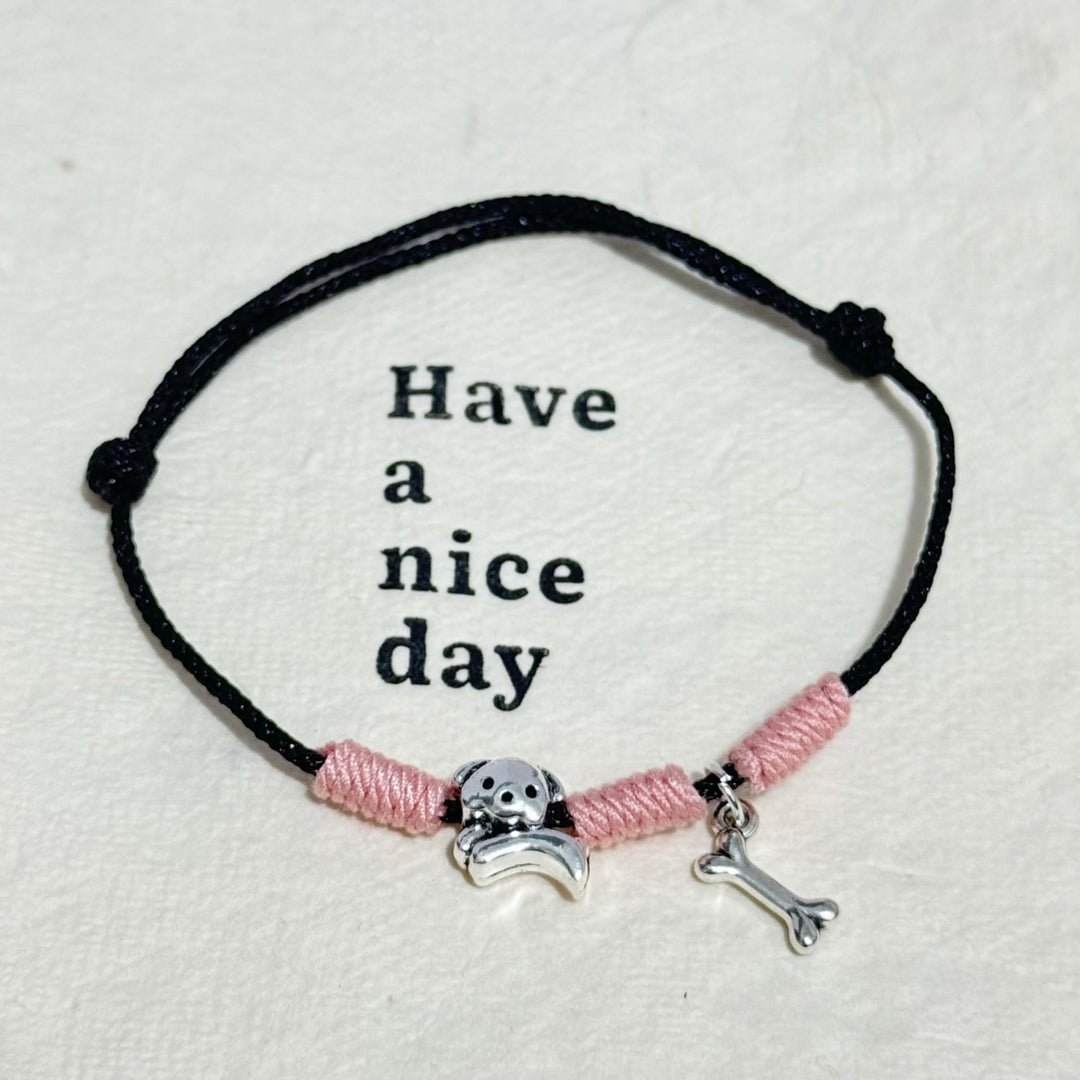 Verstellbares Hundethema Charm-Armband Karnz