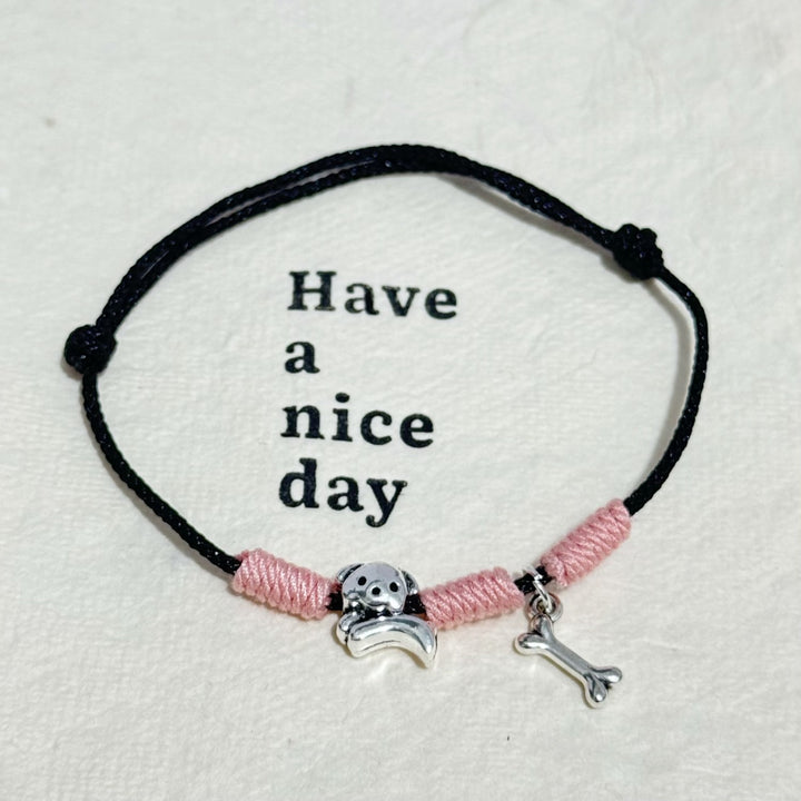 Verstellbares Hundethema Charm-Armband Karnz