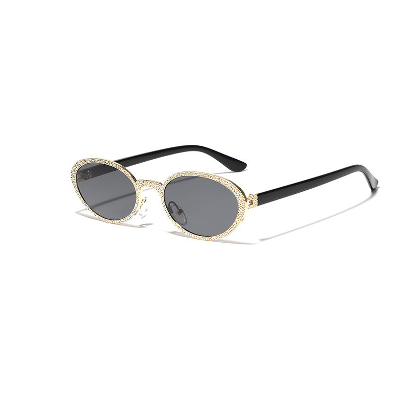 Damen Glamouröse Sonnenbrille mit funkelnder Rahmenverzierung Karnz