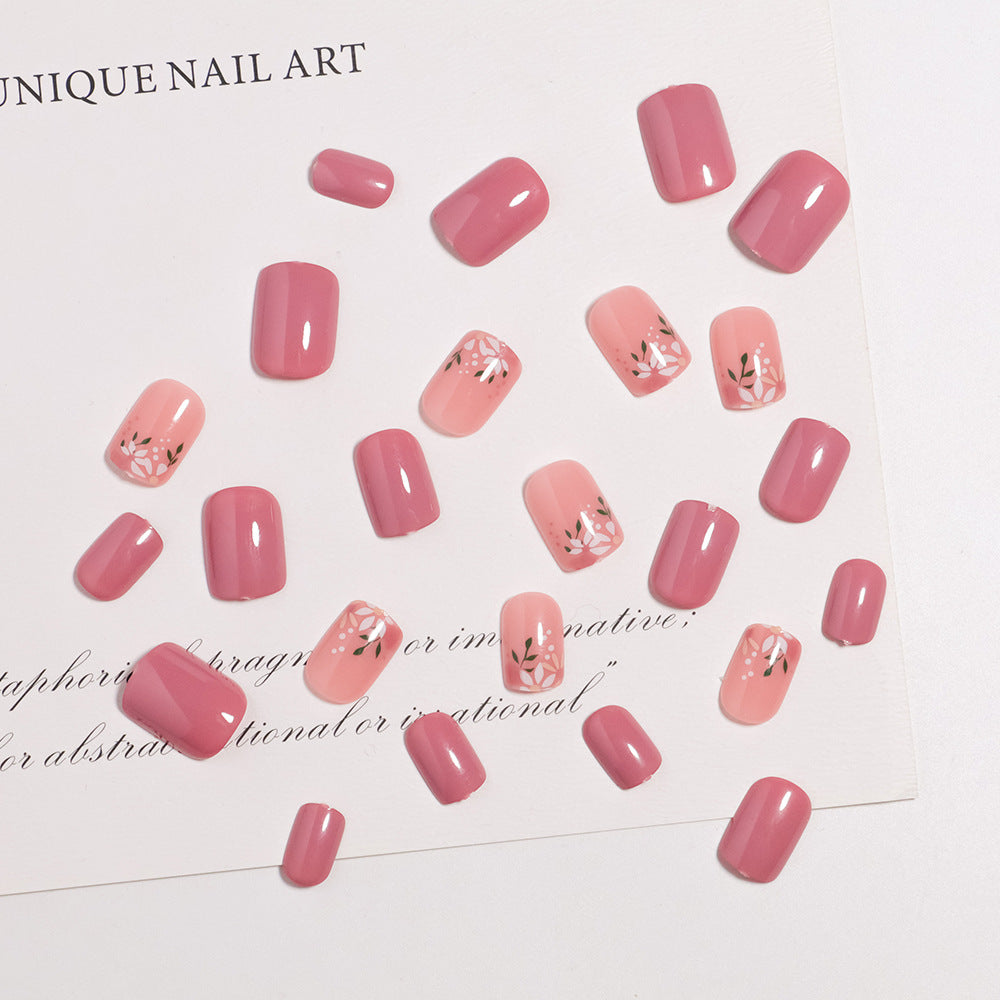 Künstlerisches florales Nageldesign Press-On Set Karnz