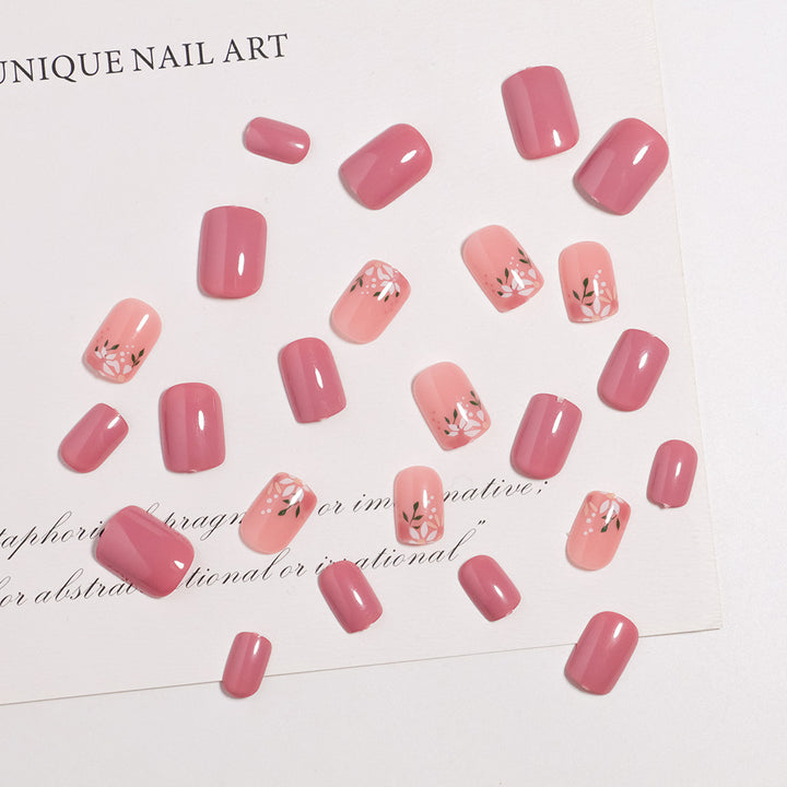 Künstlerisches florales Nageldesign Press-On Set Karnz