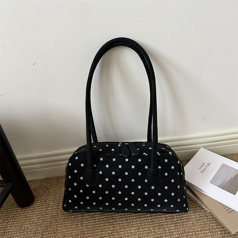 Punktemuster Retro Strukturierte Handtasche