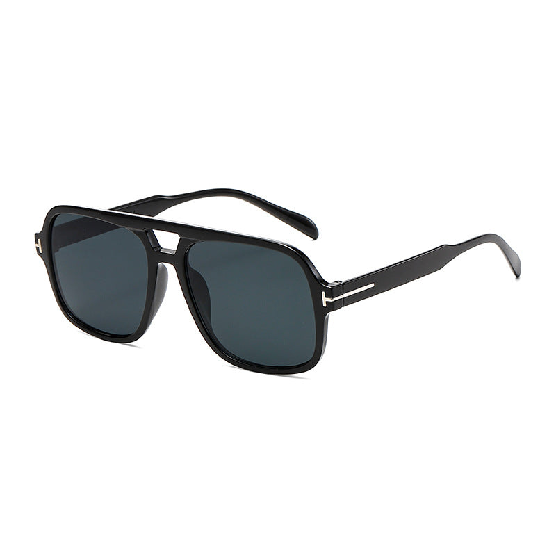 Damen Modische quadratische Sonnenbrille mit robustem Rahmen Karnz