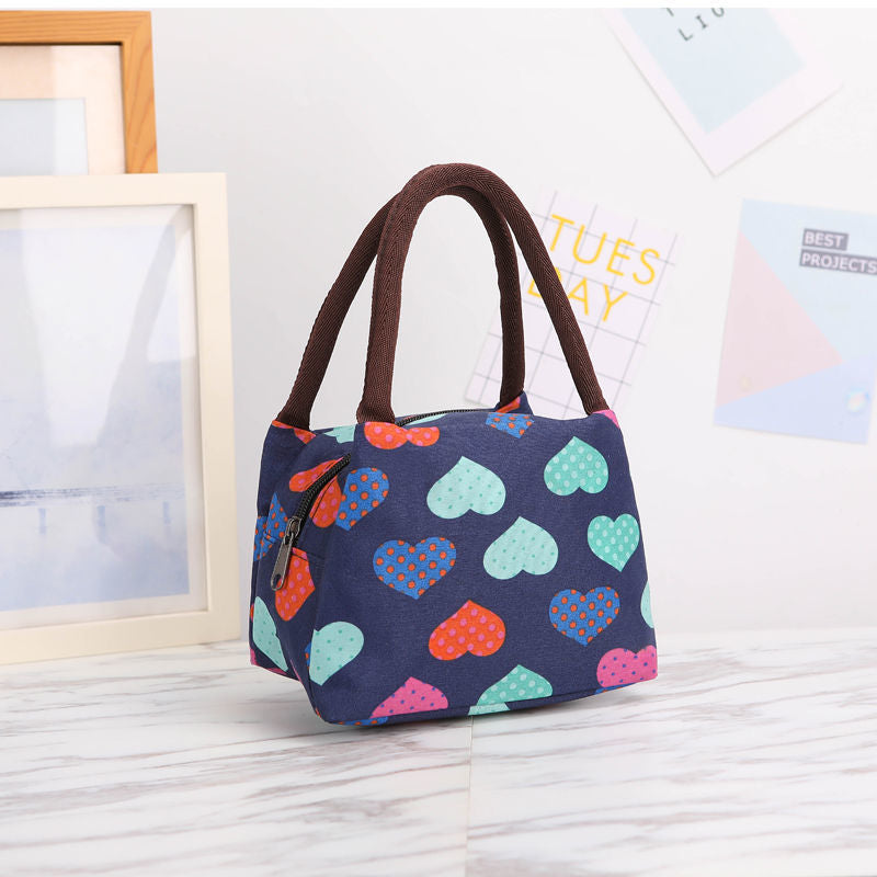 Floral Print Isolierte Lunch-Tragetasche Karnz