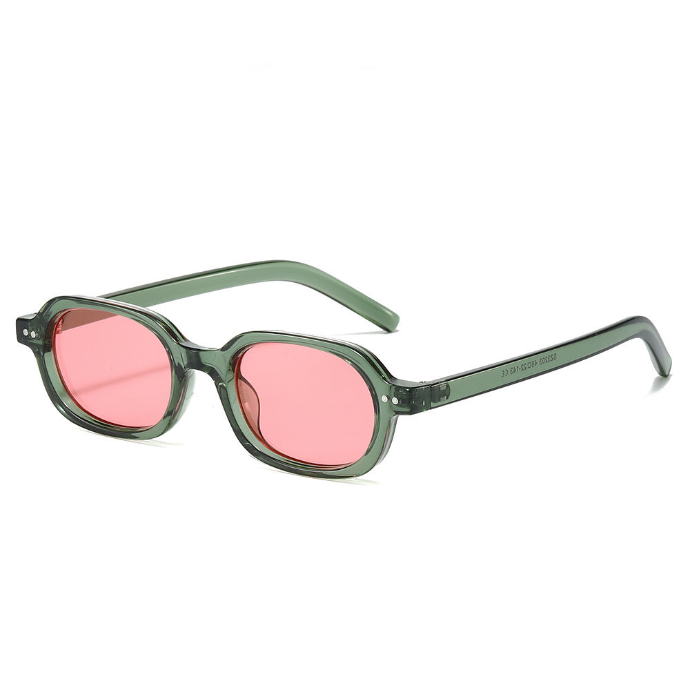 Stilvolle Vintage-inspirierte ovale Sonnenbrille Karnz