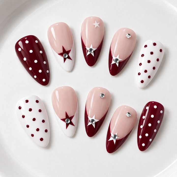 Dekoratives Press-On Nagelkunst Set