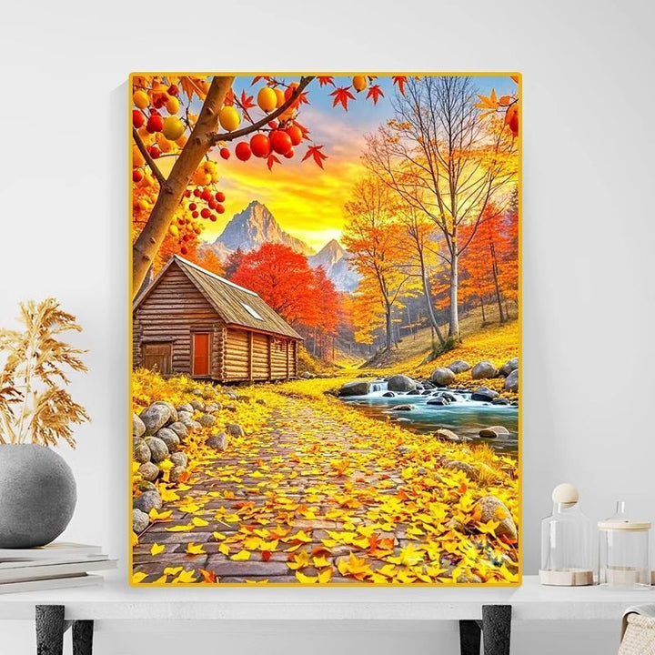 Herbstlandschaft Leinwanddruck Karnz