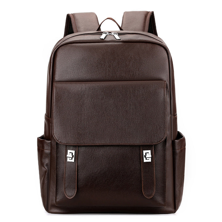 Eleganter Leder Laptop-Rucksack Karnz