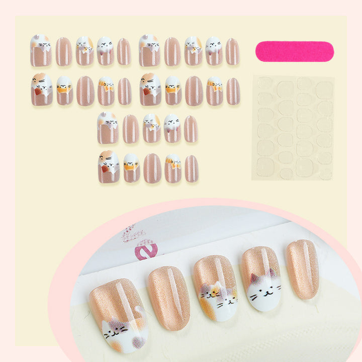 Kreatives Kunstnagelset mit niedlichen Tiermotiven und Glitzerakzenten Karnz