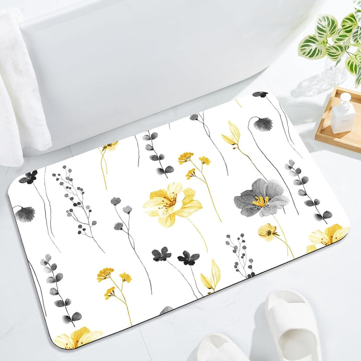 Florales Muster Badezimmermatte