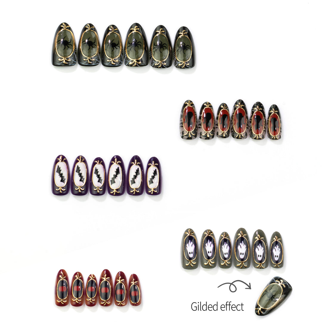 Halloween-Themen Press-On Nagelkunst Set 1790738757