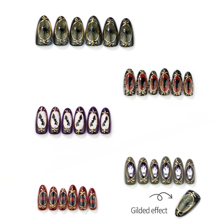 Halloween-Themen Press-On Nagelkunst Set 1790738757