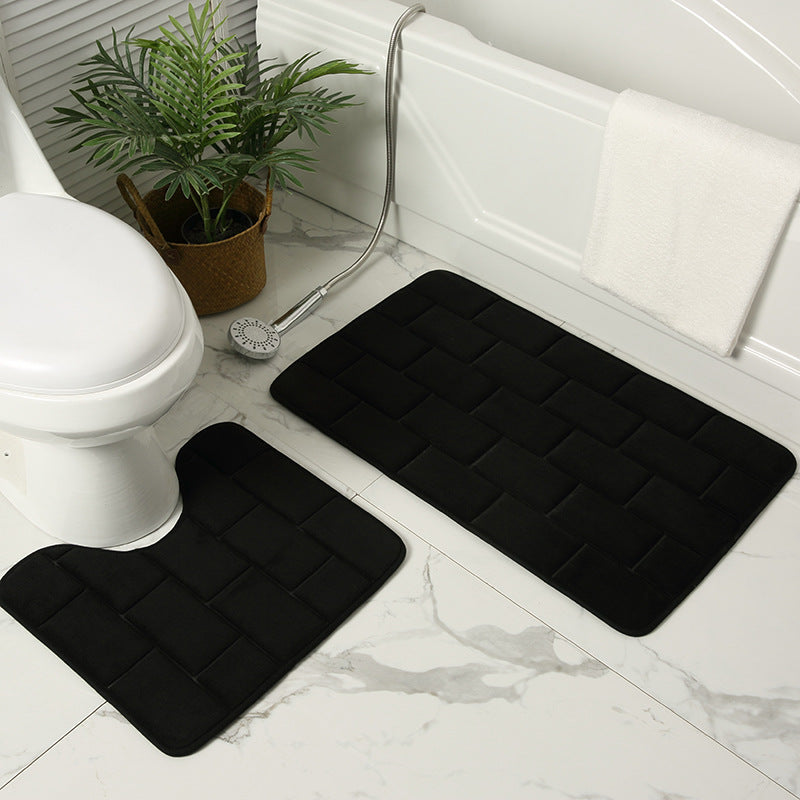 Gepolsterte Badezimmermatte Set
