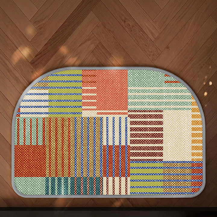 rutschfeste geometrische Mustermatte für die Küche