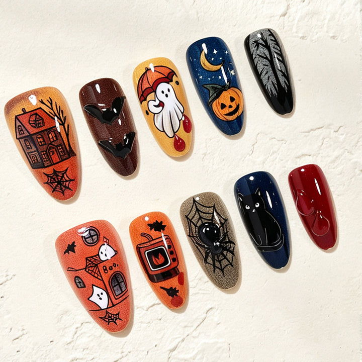 Halloween-Themen Nagelkunst Design Karnz