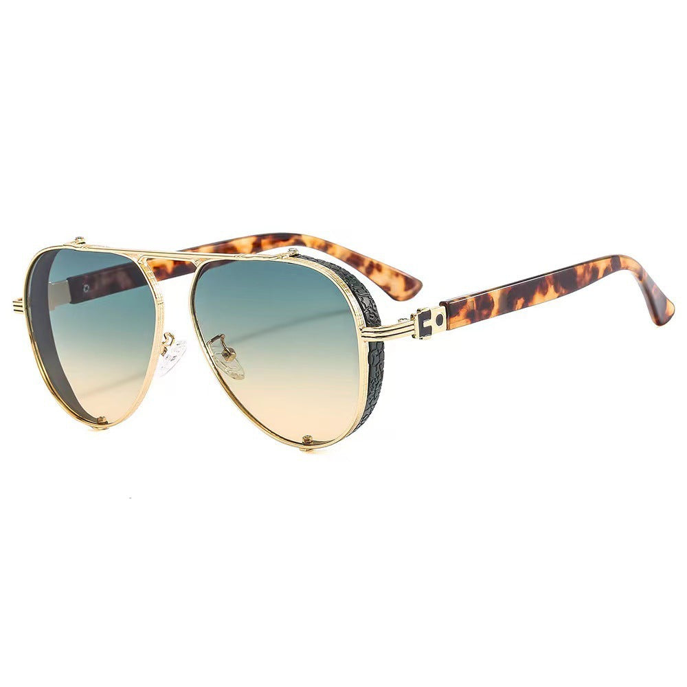 Damen modische Sonnenbrille mit innovativem retro-futuristischem Design Karnz
