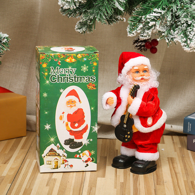 Lustige Weihnachtsmann Deko Figur Karnz