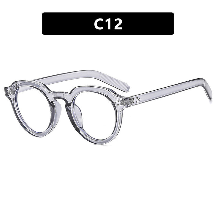 Damen stilvolle runde Brille Karnz