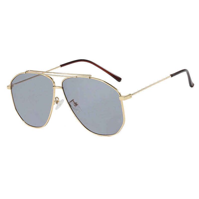 Damen kreative Piloten-Sonnenbrille mit auffälligem Rahmen Karnz