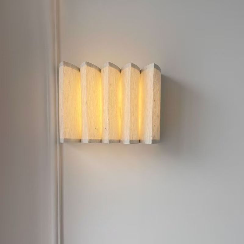 Moderne Holz Wandlampe