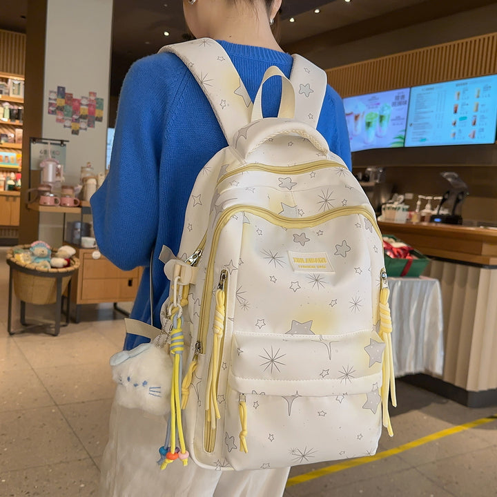 Stilvolle Stern-verzierte Schul-Rucksack Karnz