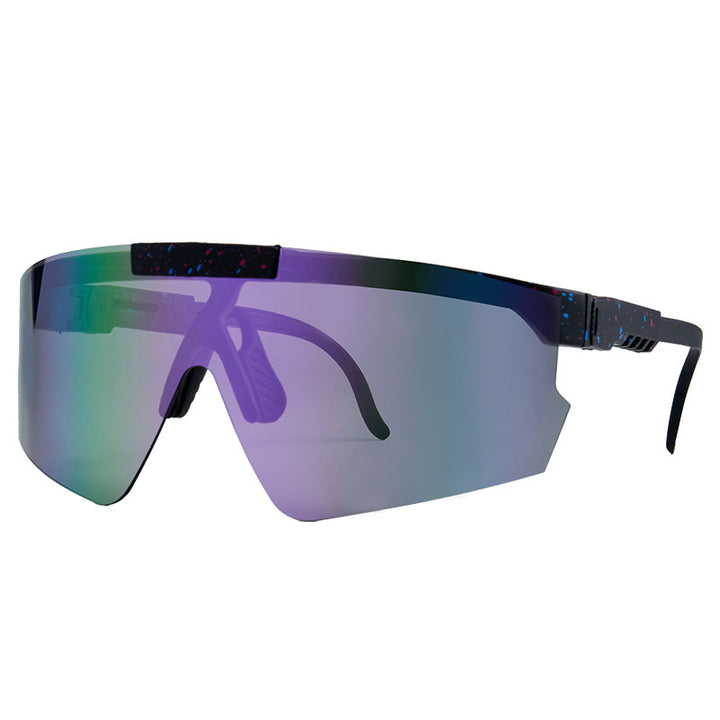 Damen Sport-Sonnenbrille im modernen Design mit großflächigen Gläsern Karnz