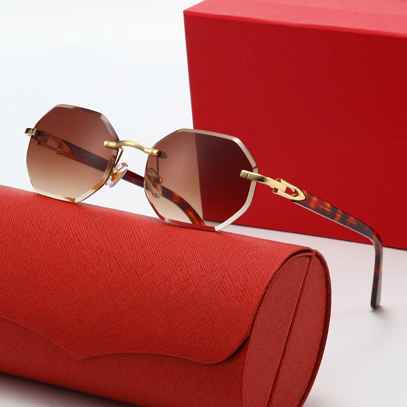 Damen elegante Korrektionsbrille mit modernem achteckigem Rahmen Karnz