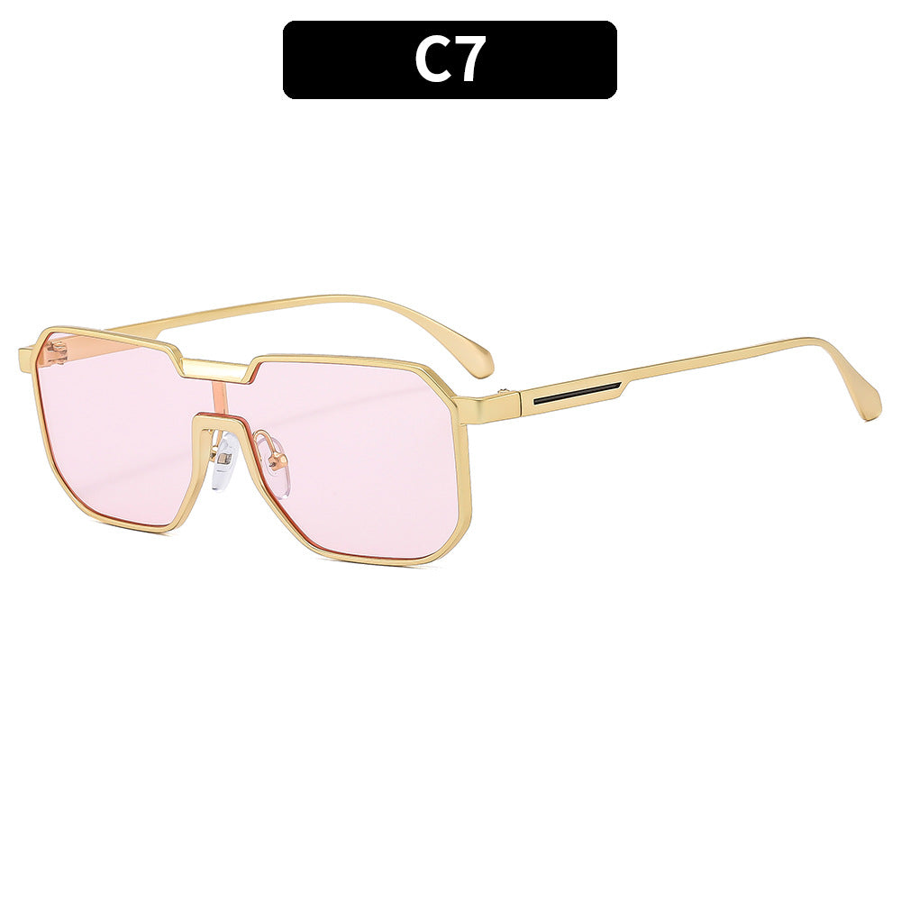 Moderne Übergroße Geometrische Sonnenbrille