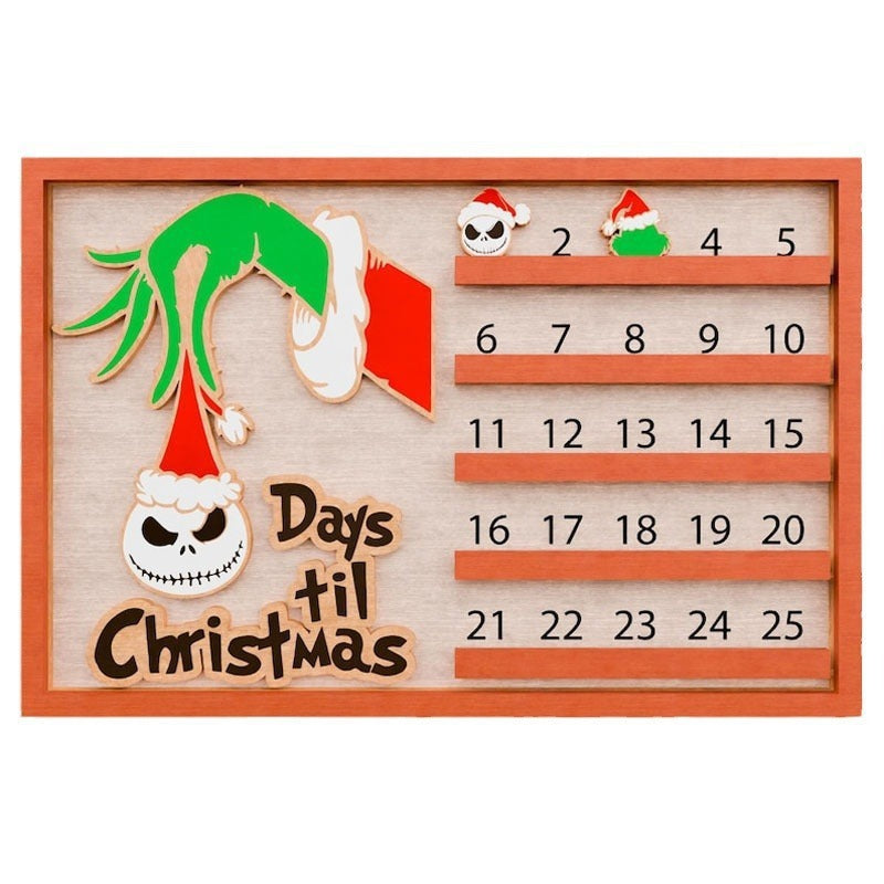 Advent Countdown Wanddekoration