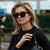 Damen Designer-Sonnenbrille mit extravaganten Leopardenmustern Karnz