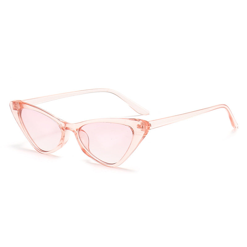 Damen stilvolle Cat-Eye Sonnenbrille mit glänzendem Kunststoffrahmen Karnz