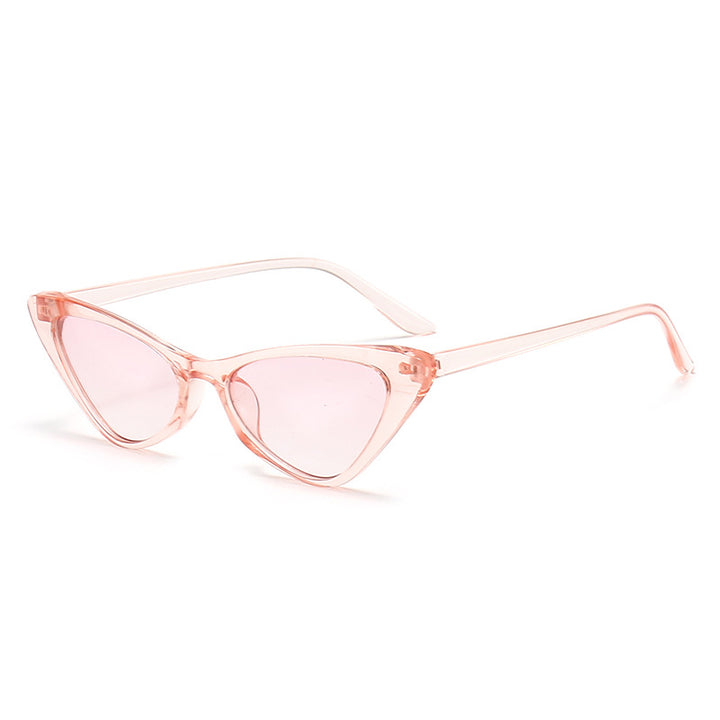 Damen stilvolle Cat-Eye Sonnenbrille mit glänzendem Kunststoffrahmen Karnz