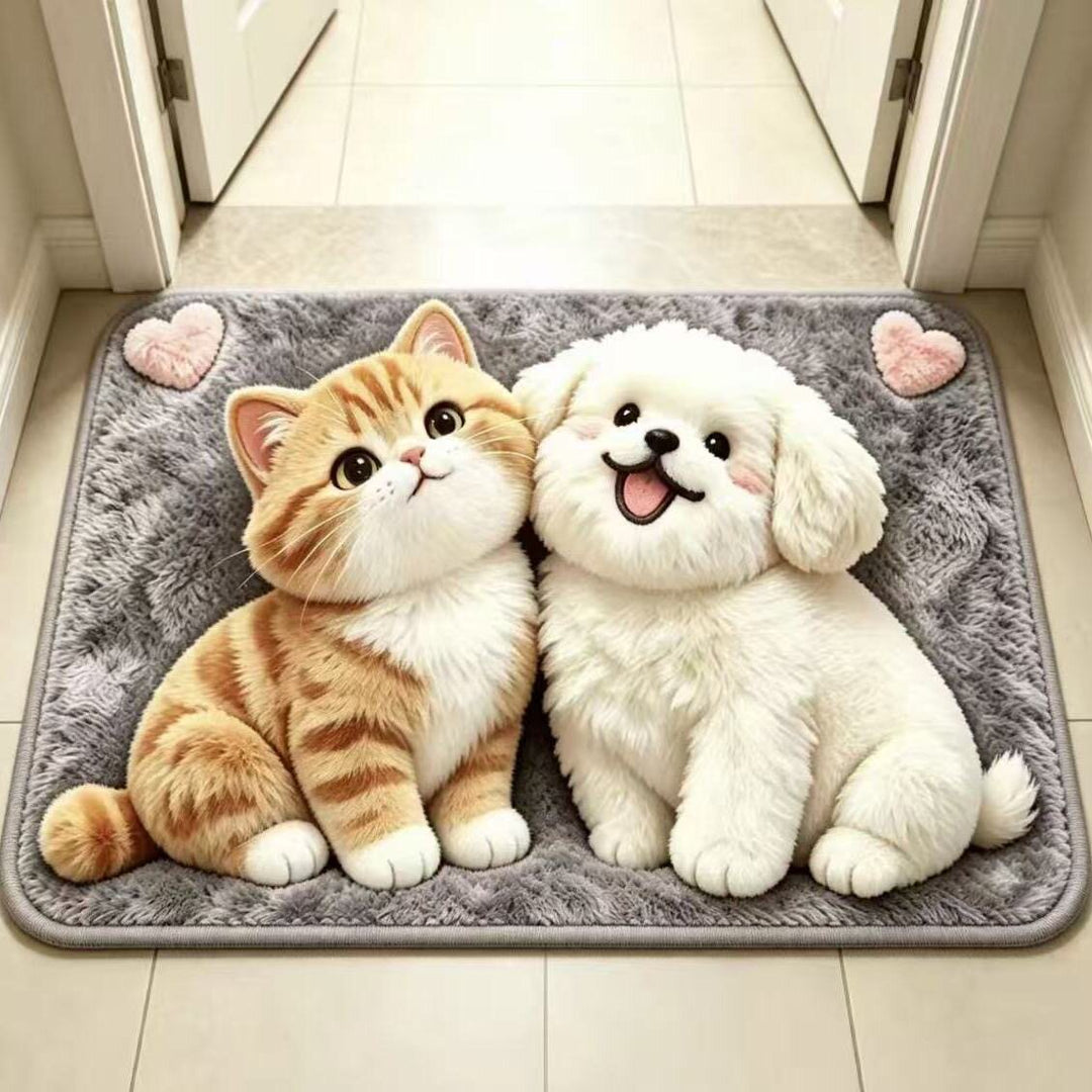 Cartoon Cat Dekorativer Teppich für Innenräume
