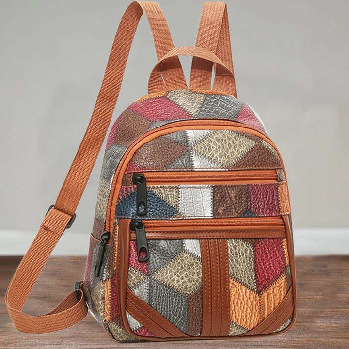 Stilvolle geometrische gemusterte Mini-Rucksack Karnz