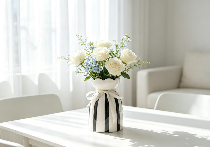 Elegante dekorative Blumenvasen Karnz