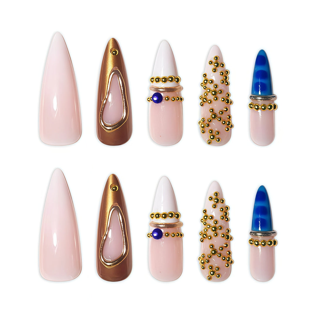 Künstlerische Glamour Nagelverlängerungen Karnz