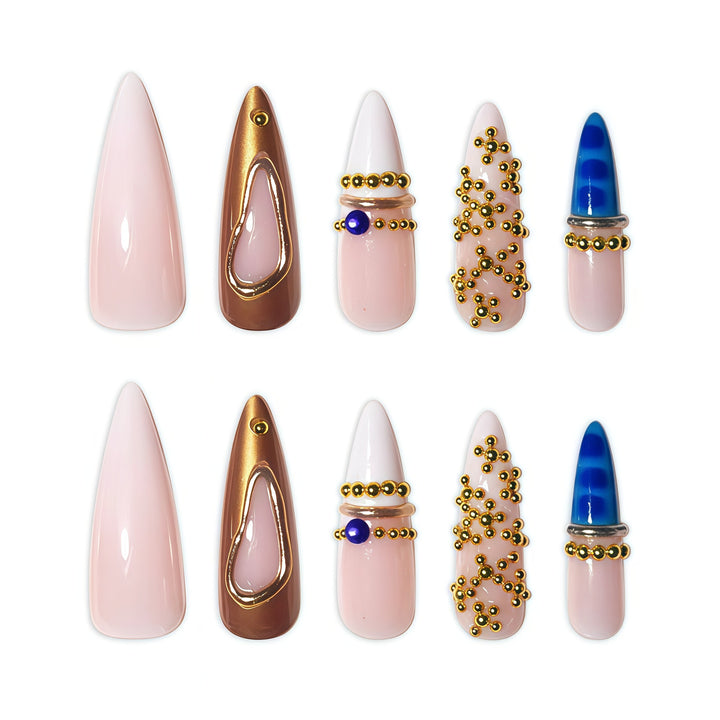 Künstlerische Glamour Nagelverlängerungen Karnz