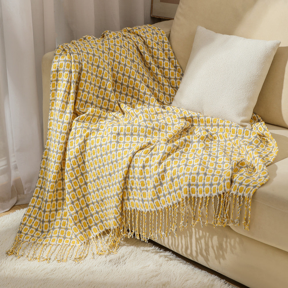 Stylischer Hahnentritt-Muster-Schal